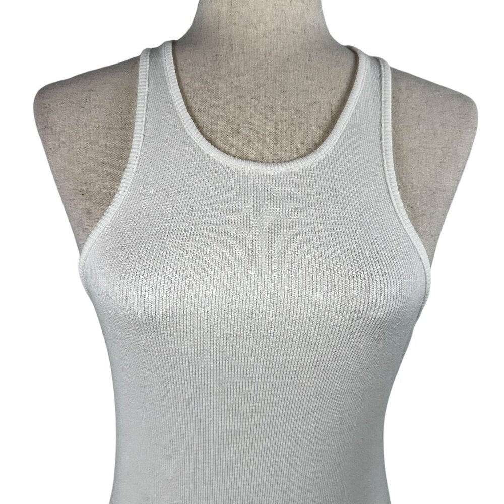 NWT FRENCH CONNECTION Summer White Tank Midi Dress with Crochet Trim Fri… - Picture 9 of 12